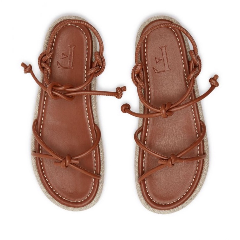 Brown platform sandals flattered